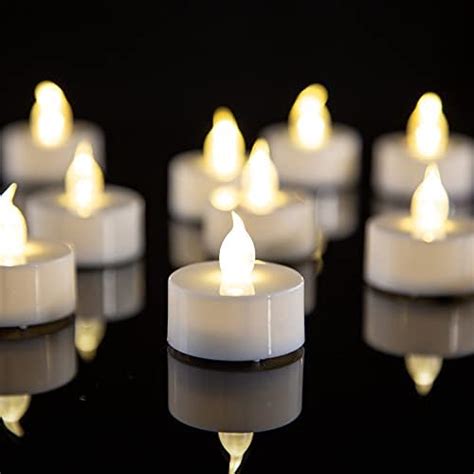 Simile Tea Lights Pack No Flameless Led Tea Lights Candles Battery