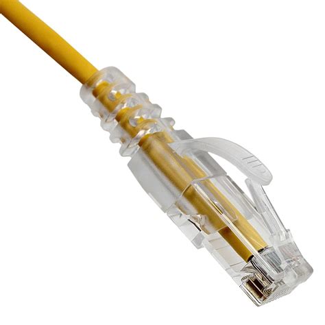 Slim Cat A Yellow Copper Ethernet Cable Gbit Ft