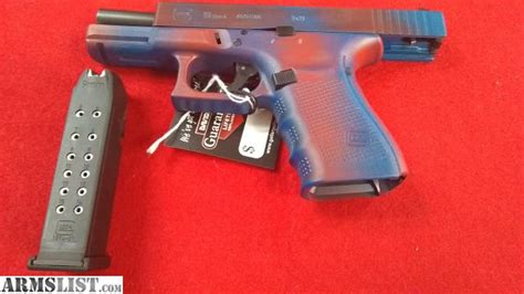 Armslist For Sale Bnib Glock 19 Gen 4 9 Mm Battleworn Red And Blue