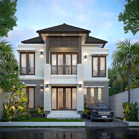 Desain Rumah Bali Modern Lantai Lebar Meter Bapak Fandi Di