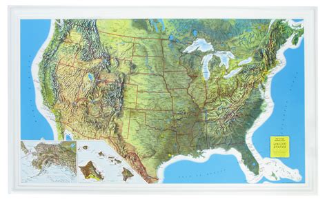 United States Raised Relief 3D map – RaisedRelief.com