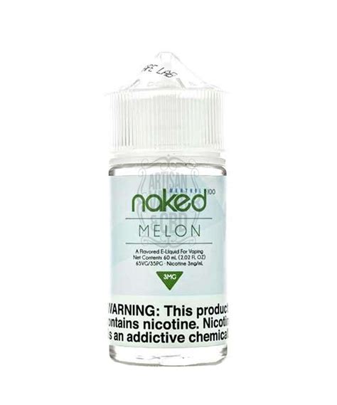 Naked 100 60ML Melon Artisan Vapor CBD L Vape Shop L Smoke Shop Delta 8 THC Elf Bar EB