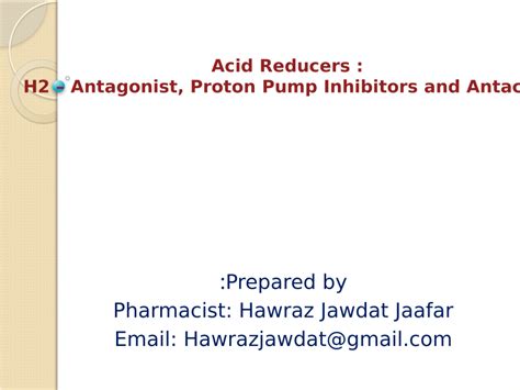 Pdf Acid Reducers Ppi H Blockers And Antacids