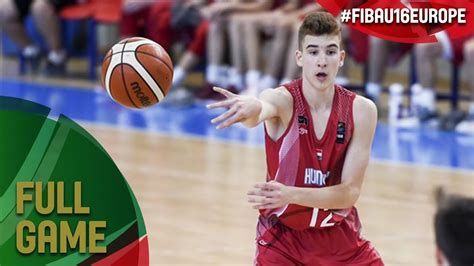 Hungary V Czech Republic Full Game Class Fiba U European