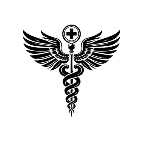 Premium Vector | CADUCEUS SYMBOL VECTOR MEDICAL AND HEALTH RELATED ICON