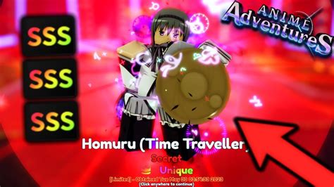 Showcasing Unique Homuru Time Traveller All SSS In Anime Adventures 13