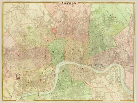 A mid-Victorian wall map of London - Altea Gallery