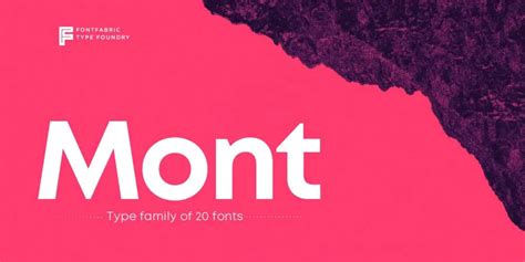 Mont font: Free Download - Onedesblog