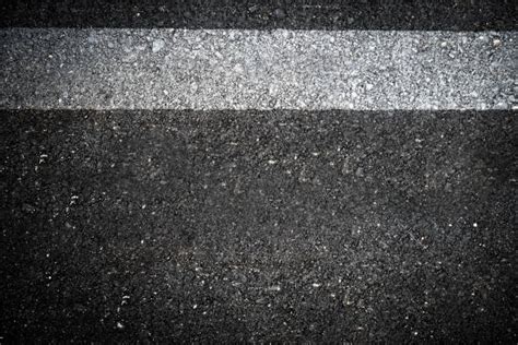 Solid White Line On Asphalt Road Closeup Stock Photos, Pictures ...