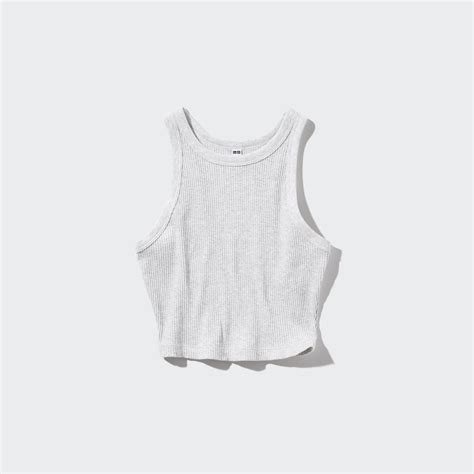 Ribbed Cropped Tank Top UNIQLO US