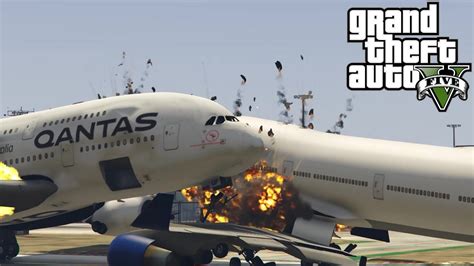 Gta 5 Airplane Crash Compilation 2 Youtube