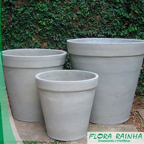 Vasos De Cimento Para Jardim Preços - Vaso de Cimento para Jardim - Flora Rainha