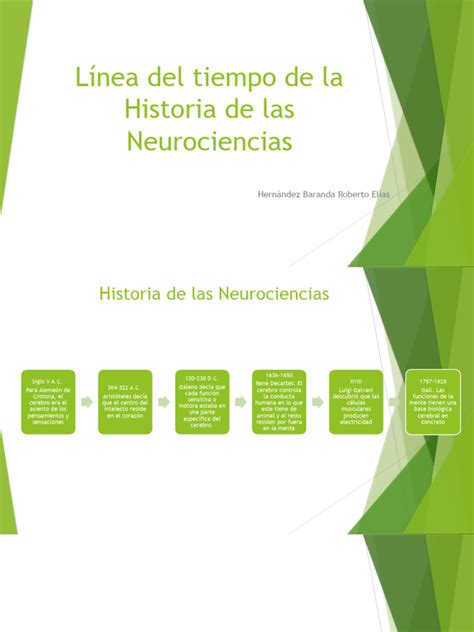 Línea Del Tiempo De La Historia De Las Neurociencias Pdf Neurociencia Cerebro