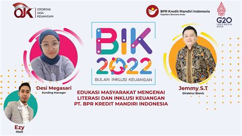 EDUKASI MASYARAKAT MENGENAI LITERASI DAN INKLUSI KEUANGAN YouTube