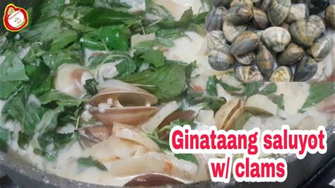 ginataang saluyot  halaansaluyot recipe kanamit gid youtube