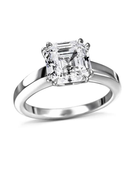 Asscher Cut Diamond Solitaire Ring - Turgeon Raine