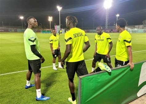 Revivez la première séance dentraînement des lions du Sénégal à Doha