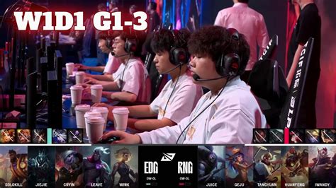 EDG Vs RNG Game 3 Week 1 Day 1 LPL Summer 2024 Edward Gaming Vs