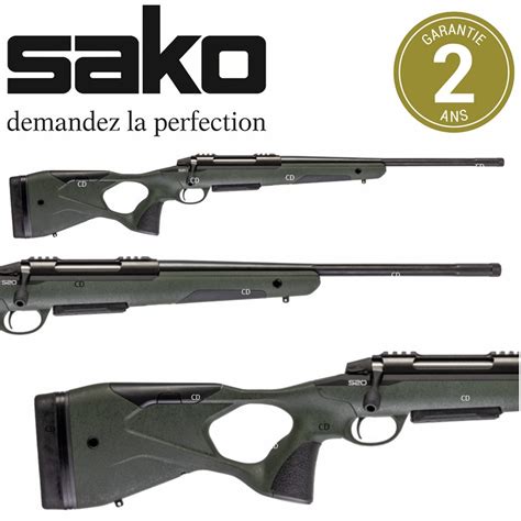 Carabine Sako S20 Hunter Chasse Roughtech Verte Filetée Chasse