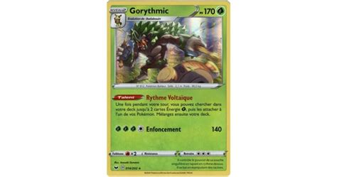 Gorythmic 014 202 épée et bouclier carte Pokémon EB01