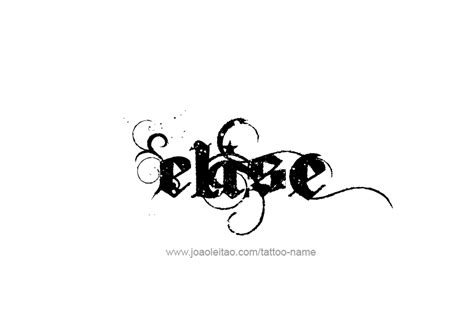 Elise Name Tattoo Designs