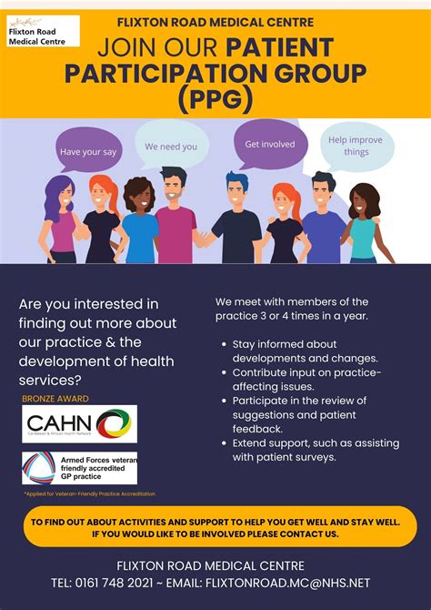 Join Our Patient Participation Group Ppg Flixton Road Medical Centre