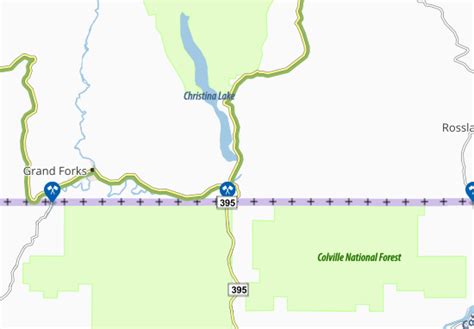 Mapa Michelin Christina Lake Mapa Christina Lake Viamichelin