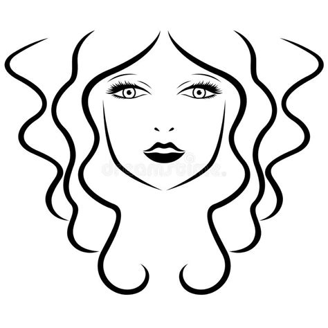 Abstract Beautiful Woman With A Naked Breast Stock Vector Illustration Of Body Beauty