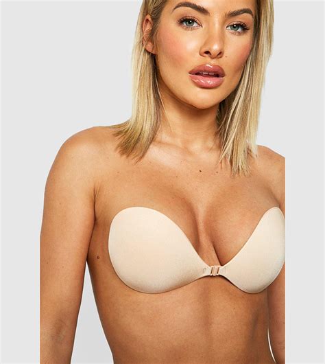 Buy Boohoo 2 Pack Stick On Front Fastening Bra In Nude 6thStreet