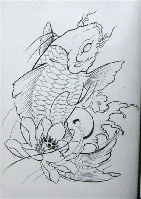 Sketsa Gambar Ikan Koi - 58+ Koleksi Gambar