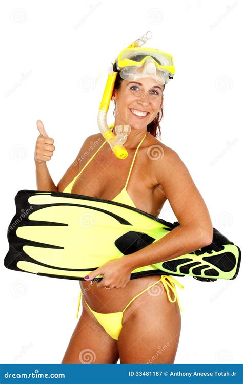 Sports Snorkeling Stock Image Image Of Bikini Glasses