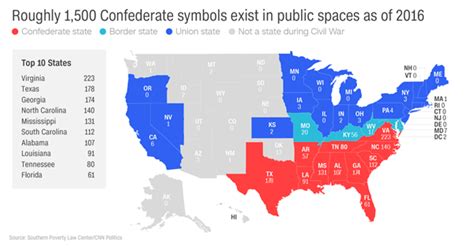 Here are 1,500 symbols of the Confederacy in the U.S. - The Blade