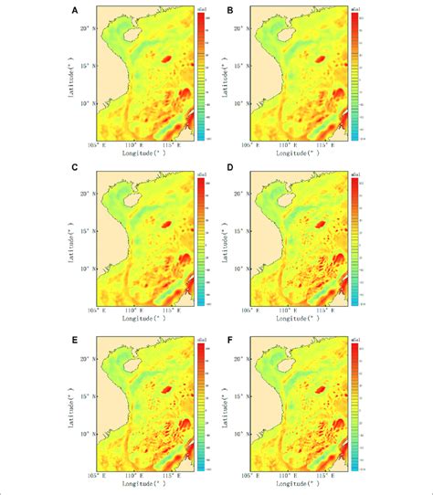 | Map of the marine gravity anomaly in the study area: 5′×5′ marine ...