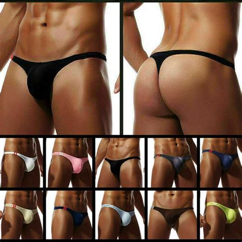 HERRENUNTERWÄSCHE LOW RISE Bulge Pouch G String Tanga Bikini Slip EUR PicClick DE
