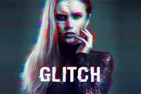 Best Glitch Effect Photoshop Tutorials And Ps Actions Graphic Design