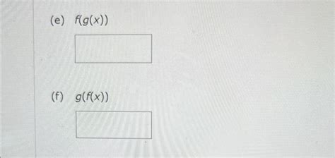Solved Find Fxgxfx−gxfx⋅gxgxfxfgx