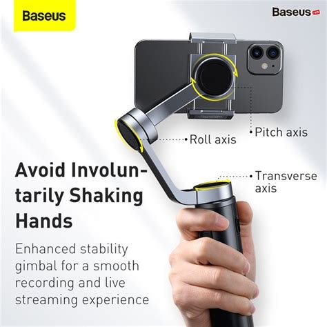 Gimbal chống rung xếp gọn Baseus Control Smartphone Handheld Folding