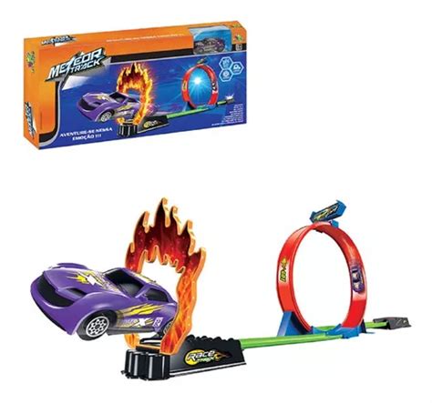 Pista Looping Infantil Tipo Hot Wheels Lança Carrinho Oferta Frete grátis