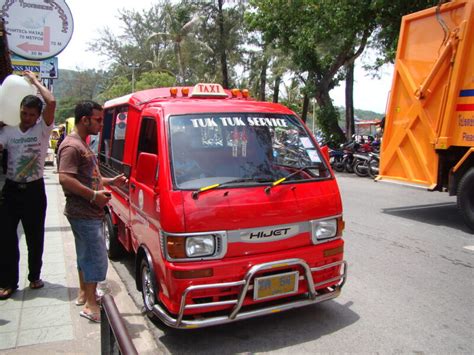 Phuket Taxi Drivers Protest Baht Public Transport Project Thailand