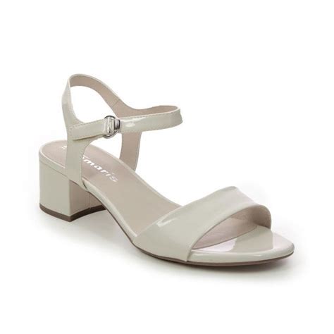 Tamaris Koli Nude Patent Womens Heeled Sandals
