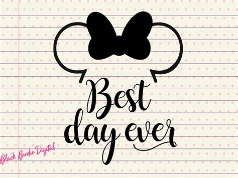 Best Day Ever Minnie Mouse Svg Vacation Svg Cutting Files Etsy