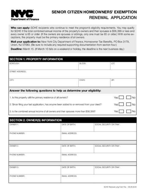 Fillable Online SENIOR CITIZEN HOMEOWNERS EXEMPTION Fax Email Print