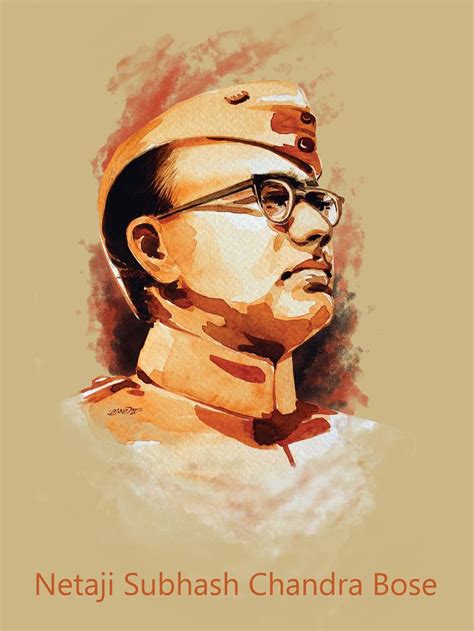 Netaji Subhash Chandra Bose Mixed Media By Artist Gurdish Pannu