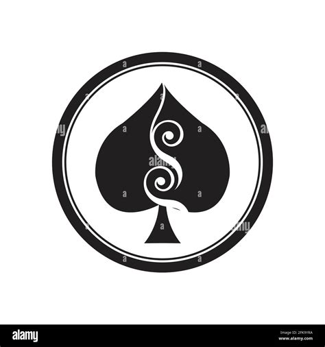 Ace Of Spades Logo Vector Icon Template Design Stock Vector Image And Art