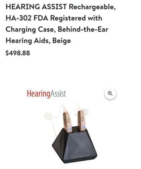 Hearing Assist Rechargeable Behind The Ear Hearing Aids - Lexington ...