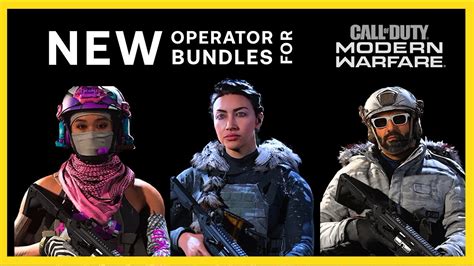 All New Operator Bundles For Modern Warfare Soap Spark And Tracer