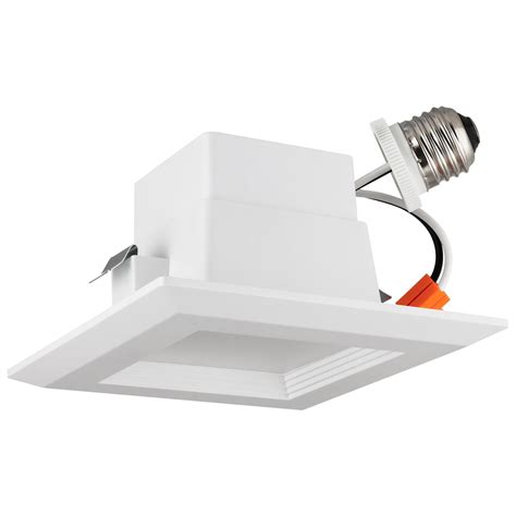 Sunlite 10w E26 4in Square Integrated Led Retrofit Downlight 5000k Su