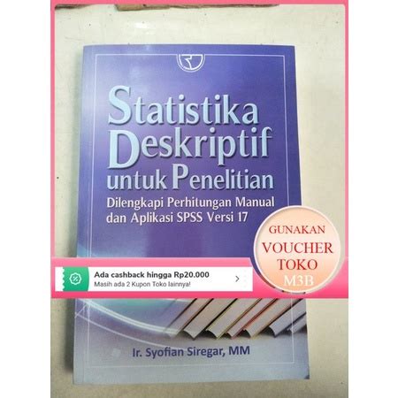 Jual Original Statistika Deskriptif Untuk Penelitian Dilengkapi