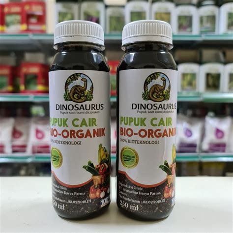 Jual Pupuk Cair Bio Organik DINOSAURUS Isi 250 Ml Pupuk Pembenah Tanah