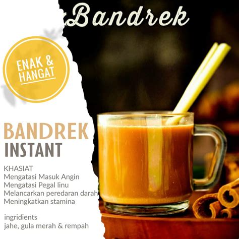 Jual Bandrek Wedang Jahe Minuman Penghangat Tingkatkan Imun Tubuh